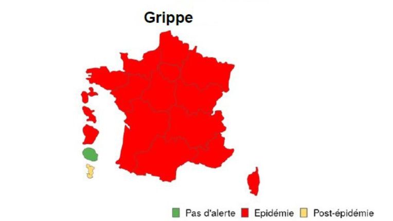 Grippe : l’épidémie s’installe en France